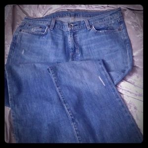 Blue distressed X2 jeans